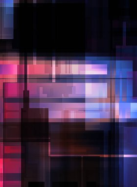 Fütürist soyut geometrik duvar kağıdı. Geometrik renkli şekiller. Dikdörtgen şekilli arka plan. Bir teknolojinin dijital illüstrasyonuName.