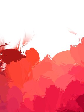 Taranmış Boyalı Soyut Arkaplan. Vahşi kaotik fırça darbeleri. Boya darbeleri. 2D İllüstrasyon. Fırça darbeli resim. 