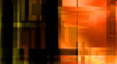 Renkli ve canlı geometrik şekiller katmanları var. Bir teknoloji planının dijital illüstrasyonu. Gelecekçi tasarım şablonu.