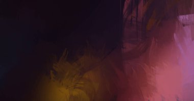 Renkli fırça darbelerinin soyut arkaplanı. fırçalanmış canlı duvar kağıdı. resmedilmiş sanat eseri. Eşsiz ve yaratıcı illüstrasyon.