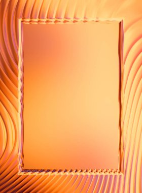 Soyut çerçeveli arkaplan. Renkli, canlı, dalgalı bir duvar kağıdı. Merkezi çerçeveli yaratıcı grafik 2d çizim. Dinamik şekilli modaya uygun sıvı örtüsü.