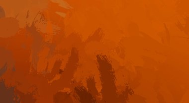 Fırça darbesi ile boyanmış. Sanatsal canlılık ve renkli duvar kâğıdı. Kaotik resim. Taranmış Boyalı Soyut Arkaplan. 