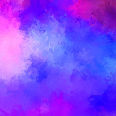 Canlı fırça darbeleriyle boyanmış. Renkli desenli resim. Fırçalanmış duvar kağıdını boya.