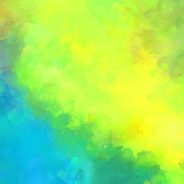 Canlı fırça darbeleriyle boyanmış. Renkli desenli resim. Fırçalanmış duvar kağıdını boya.