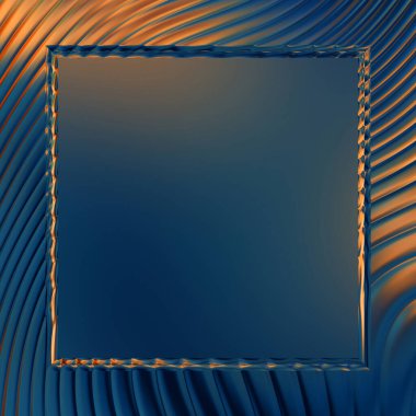 Soyut çerçeveli arkaplan. Renkli, canlı, dalgalı bir duvar kağıdı. Merkezi çerçeveli yaratıcı grafik 2d çizim. Dinamik şekilli modaya uygun sıvı örtüsü.