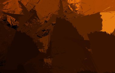 Sanatsal soyut arkaplan. Doku boyalı duvar kağıdı. Boya darbeleriyle yaratıcı bir illüstrasyon. Fırça desenli resim.