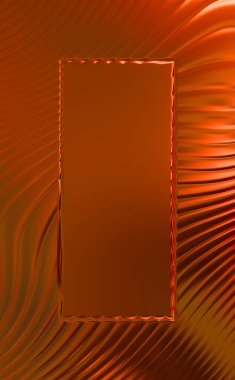 Soyut çerçeveli arkaplan. Renkli, canlı, dalgalı bir duvar kağıdı. Merkezi çerçeveli yaratıcı grafik 2d çizim. Dinamik şekilli modaya uygun sıvı örtüsü.