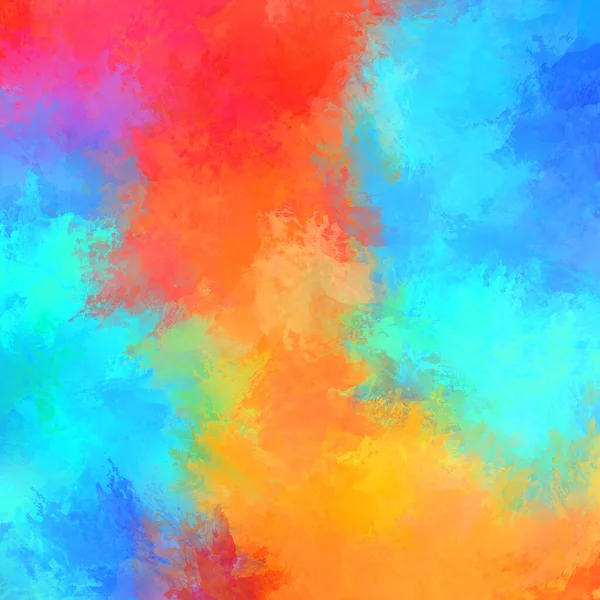 Painted Composition Vibrant Brush Strokes Textured Colorful Painting Paint Brushed — Stock Photo, Image