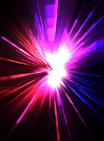 Futuristiskt Linsbloss Ljusexplosionsstjärna Med Glödande Partiklar Och Linjer Vackra Abstrakta — Stockfoto