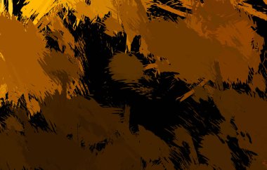 Vahşi fırça darbeleriyle yaratıcı soyut resim. Artistik fırça darbeleriyle donatılmış. Renkli ve canlı bir tasvir. Boyalı sanat.