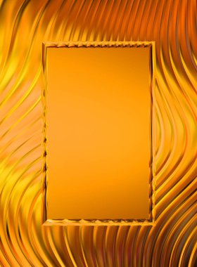 Soyut çerçeveli arkaplan. Renkli, canlı, dalgalı bir duvar kağıdı. Merkezi çerçeveli yaratıcı grafik 2d çizim. Dinamik şekilli modaya uygun sıvı örtüsü.