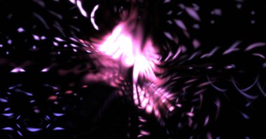 Işık parçacık izleri. Parlayan parçacıkları ve çizgileri olan ışık patlaması yıldızı. Güzel hareketli soyut ışın arkaplanı.