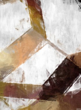 Soyut arkaplanda pürüzlü fırça darbeleri. Fırça boyası. Renkli boya darbeleri. Eşsiz duvar sanatı. Tuvaldeki modern sanat. Renkli çağdaş sanat eserleri. 