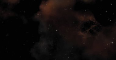 Galaksi uzayındaki yıldız alanı renkli nebula ile. Uzayın derinliklerinin bilim kurgu geçmişi. Ruhsal duvar kağıdı.