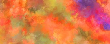 Renkli fırça darbelerinin soyut arkaplanı. fırçalanmış canlı duvar kağıdı. resmedilmiş sanat eseri. Eşsiz ve yaratıcı illüstrasyon.