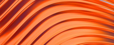 Soyut arkaplan. Renkli dalgalı yansıtıcı duvar kağıdı. Duvar kağıdı, afiş, arkaplan, kart, kitap kapağı veya web sitesi için grafiksel resimleme.