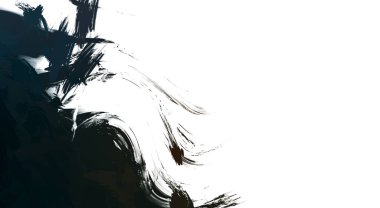 Taranmış Boyalı Soyut Arkaplan. Vahşi kaotik fırça darbeleri. Boya darbeleri. 2D İllüstrasyon. Fırça darbeli resim. 