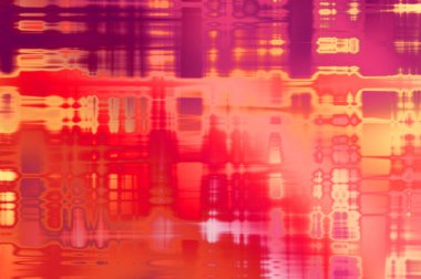 Soyut arkaplan. Yaşlanmış grunge dokusunda geometrik elementler. Farklı renk desenli grafiksel illüstrasyon.