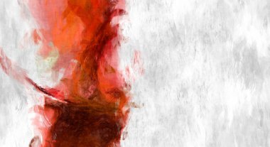 Soyut arkaplanda pürüzlü fırça darbeleri. Fırça boyası. Renkli boya darbeleri. Eşsiz duvar sanatı. Tuvaldeki modern sanat. Renkli çağdaş sanat eserleri. 