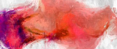 Soyut arkaplanda pürüzlü fırça darbeleri. Fırça boyası. Renkli boya darbeleri. Eşsiz duvar sanatı. Tuvaldeki modern sanat. Renkli çağdaş sanat eserleri. 