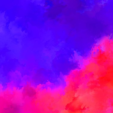 Duvar sanatı Eşsiz ve yaratıcı illüstrasyon. Fırça darbesi ile boyanmış. Renkli fırça darbelerinin soyut arkaplanı. Fırçalanmış canlı duvar kâğıdı. Boyalı sanatsal yaratım.