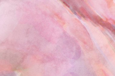 Alkol mürekkebini andıran rahatlatıcı fırça darbelerinin modern resmi. Poster, duvar sanatı, afiş, kart, kitap kapağı veya ambalaj için pastel renkli suluboya resim.