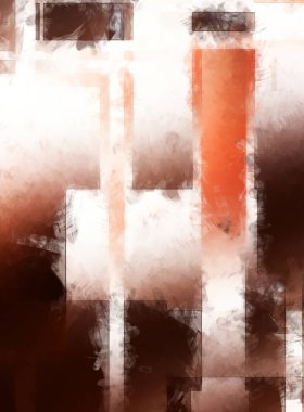 Modern sanat. Renkli çağdaş sanat eserleri. Renkli boya darbeleri. Soyut arkaplanda fırça darbeleri. Fırça boyası. Eşsiz duvar sanatı.