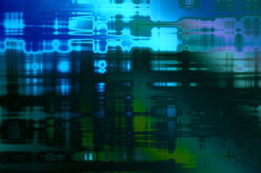 Soyut arkaplan. Yaşlanmış grunge dokusunda geometrik elementler. Farklı renk desenli grafiksel illüstrasyon.