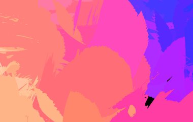 Sanatsal soyut arkaplan. Doku boyalı duvar kağıdı. Boya darbeleriyle yaratıcı bir illüstrasyon. Fırça desenli resim.