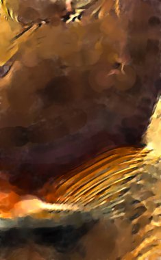 Modern sanat. Renkli çağdaş sanat eserleri. Renkli boya darbeleri. Soyut arkaplanda fırça darbeleri. fırça boyası.