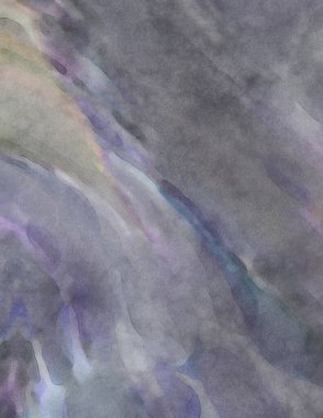 Yumuşak suluboya duvar kağıdı. Hafifçe fırçalanmış renkleri olan sanatsal bir resim. Pastel renkler arkaplana dokunmuş. Soyut duvar sanatı..