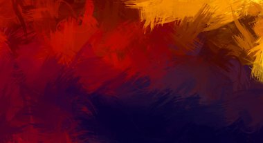 Renkli fırça darbelerinin soyut arkaplanı. fırçalanmış canlı duvar kağıdı. resmedilmiş sanat eseri. Eşsiz ve yaratıcı illüstrasyon.