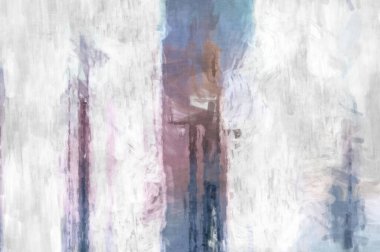 Soyut arkaplanda pürüzlü fırça darbeleri. Fırça boyası. Renkli boya darbeleri. Eşsiz duvar sanatı. Tuvaldeki modern sanat. Renkli çağdaş sanat eserleri. 