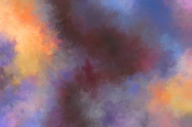 Modern sanat. Taranmış Boyalı Soyut Arkaplan. Fırça darbesi ile boyanmış. Boya darbeleri. 2B Görüntü.