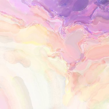 Çağdaş sanat. El işçiliğinin renkli dokusu. Modern resim. Yüzeyde suluboya vuruşlar. Sanatsal arkaplan resmi. Tablo üzerinde soyut resim. Fırça darbeleri. 