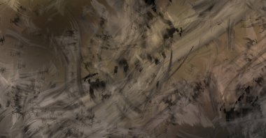 Modern sanat. Taranmış Boyalı Soyut Arkaplan. Fırça darbesi ile boyanmış. Boya darbeleri. 2B Görüntü