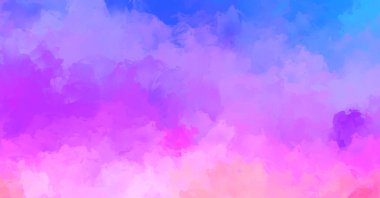 Yaratıcı soyut resim. Artistik fırça darbeleriyle donatılmış. Renkli ve canlı bir illüstrasyon. boyalı sanat.