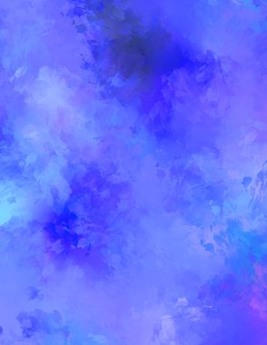 Renkli fırça darbelerinin 2D çizimi. Dekoratif desenli resim. canlı boya desenli arkaplan.