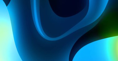 Soyut arkaplan. Renkli dalgalı tasarım duvar kağıdı. yaratıcı grafik 2D çizim. Dinamik şekilli modaya uygun sıvı örtüsü.