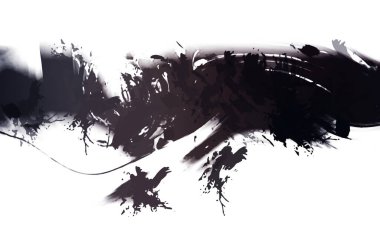 resmedilmiş sanat eseri. fırçalanmış canlı duvar kağıdı. Eşsiz ve yaratıcı illüstrasyon. Renkli fırça darbelerinin soyut arkaplanı. 