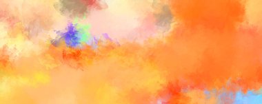 Sanatsal soyut arkaplan. Doku boyalı duvar kağıdı. Boya darbeleriyle yaratıcı bir illüstrasyon. Fırça desenli resim.