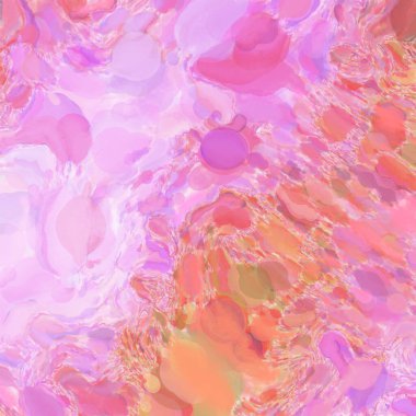 El yapımı sürreal soyut desenli suluboya. Modern sanatsal resim. 2D çizim. Arkaplan boyası karışımı. Yaratıcı duvar sanatı. Çağdaş sanat.