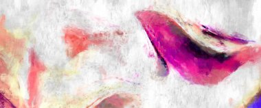 Soyut arkaplanda pürüzlü fırça darbeleri. Fırça boyası. Renkli boya darbeleri. Eşsiz duvar sanatı. Tuvaldeki modern sanat. Renkli çağdaş sanat eserleri. 