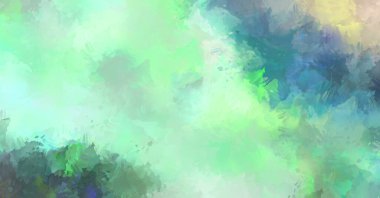 Duvar sanatı Eşsiz ve yaratıcı illüstrasyon. Fırça darbesi ile boyanmış. Renkli fırça darbelerinin soyut arkaplanı. Fırçalanmış canlı duvar kâğıdı. Boyalı sanatsal yaratım.