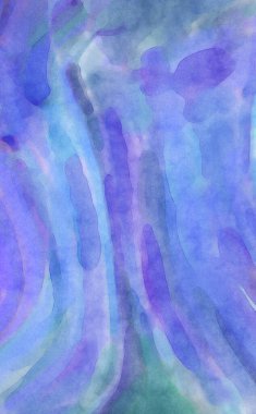 Pastel renklerde suluboya resim. Poster, duvar sanatı, afiş, kart, kitap kapağı ya da ambalaj için rahatlatıcı kompozisyonun yumuşak renkli çizimi. Modern fırça darbeleri resim.