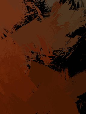 Vahşi fırça darbeleriyle yaratıcı soyut resim. Artistik fırça darbeleriyle donatılmış. Renkli ve canlı bir tasvir. Boyalı sanat.