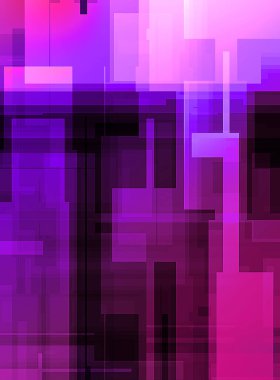 Fütürist soyut geometrik duvar kağıdı. Geometrik renkli şekiller. Dikdörtgen şekilli arka plan. Bir teknolojinin dijital illüstrasyonuName.