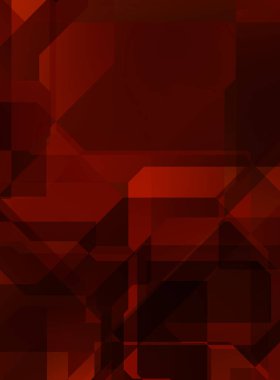 Renkli ve canlı geometrik şekiller katmanları var. Bir teknoloji planının dijital illüstrasyonu. Gelecekçi tasarım şablonu.