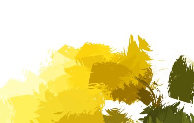 Taranmış Boyalı Soyut Arkaplan. Vahşi kaotik fırça darbeleri. Boya darbeleri. 2D İllüstrasyon. Fırça darbeli resim. 