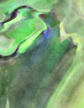 Yumuşak suluboya duvar kağıdı. Hafifçe fırçalanmış renkleri olan sanatsal bir resim. Pastel renkler arkaplana dokunmuş. Soyut duvar sanatı..